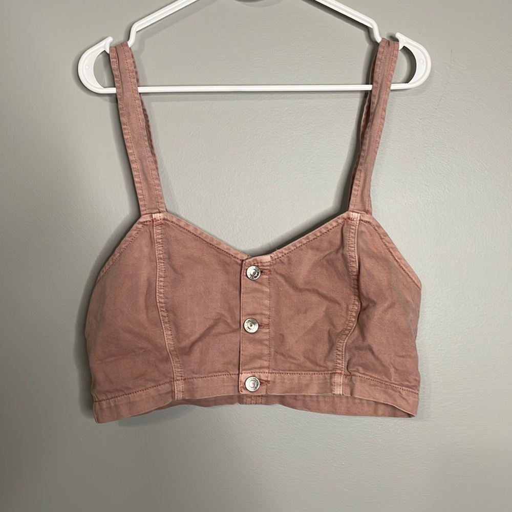 American eagle Jean crop top